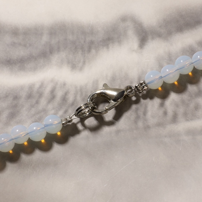 Бусы шар №4 «Лунный камень», 45 см