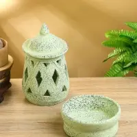 Подсвечник терракота &laquo;Фонарь&raquo;, 16&times;16&times;26 см