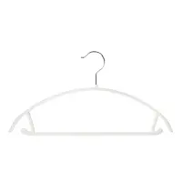 Вешалка для одежды тм VETTA, 40х21,5х1 см, пластик с покрытием софт тач, цвет белый