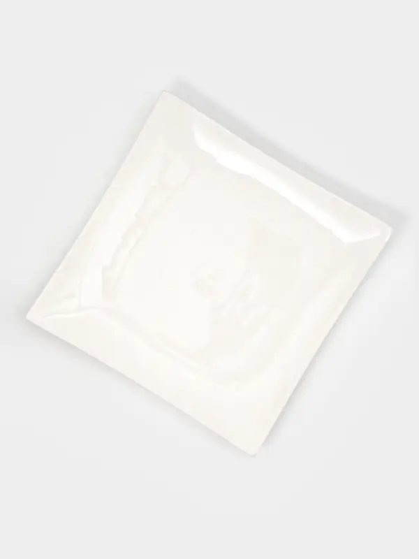 Блюдо для подачи Magistro «Квадрат Бланш», d=26 см, фарфор, белое Блюдо для подачи Magistro «Квадрат Бланш», d=26 см, фарфор, белое