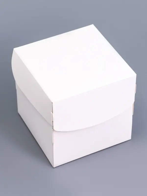Коробка для 1 капкейка, белая,10×10×10 см