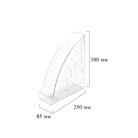 Лоток вертикальный Attache 85мм прозрачный