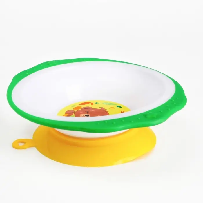 Тарелка M&B «Медвежонок», тарелка на присоске 250мл, в наборе вилка, ложка Тарелка M&B «Медвежонок», тарелка на присоске 250мл, в наборе вилка, ложка