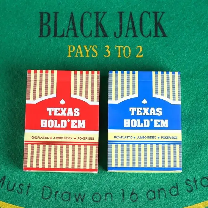 Карты игральные пластиковые «Texas Hold'em», колода 54 шт., 8.8×6.3 см, МИКС Карты игральные пластиковые «Texas Hold'em», колода 54 шт., 8.8×6.3 см, МИКС