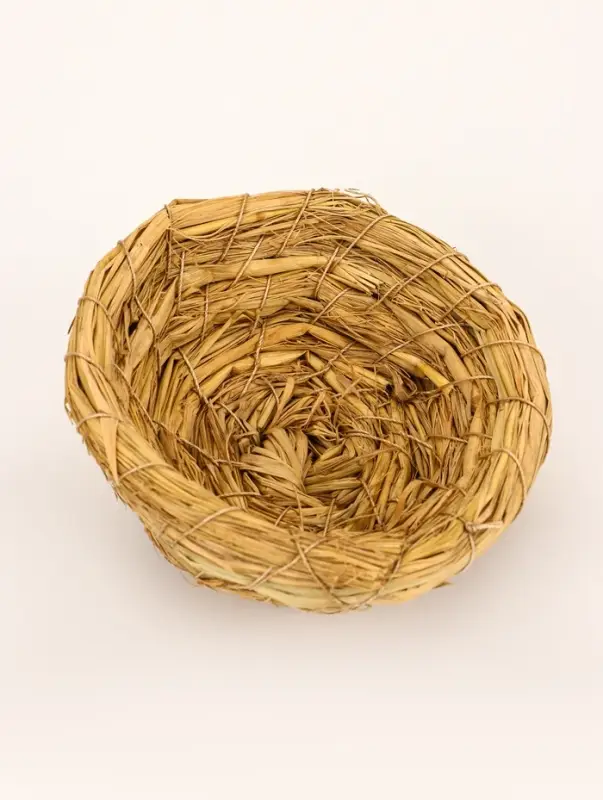 Гнездо для птиц плетёное из соломы, 13,5 х 5 см