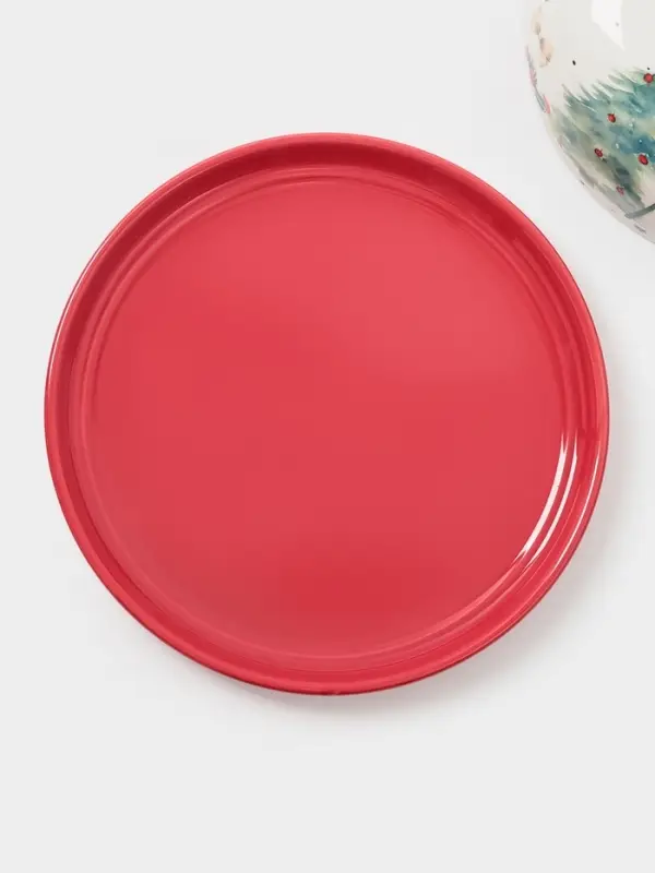 Блинница новогодняя Доляна «Волшебный праздник», 23.5×9.7 см, доломит, белая Блинница новогодняя Доляна «Волшебный праздник», 23.5×9.7 см, доломит, белая