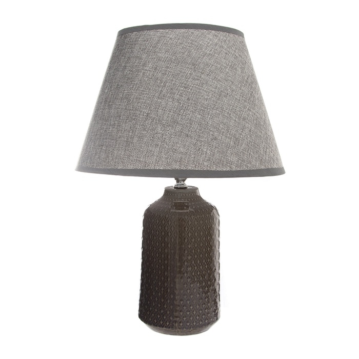 Настольная лампа с абажуром RISALUX «Иридиум», Е27, 40 Вт, 30×30×43 см Настольная лампа с абажуром RISALUX «Иридиум», Е27, 40 Вт, 30×30×43 см