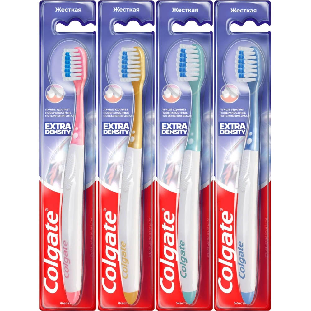 Зубная щетка COLGATE Extra Density жесткая цвет в ассортименте
