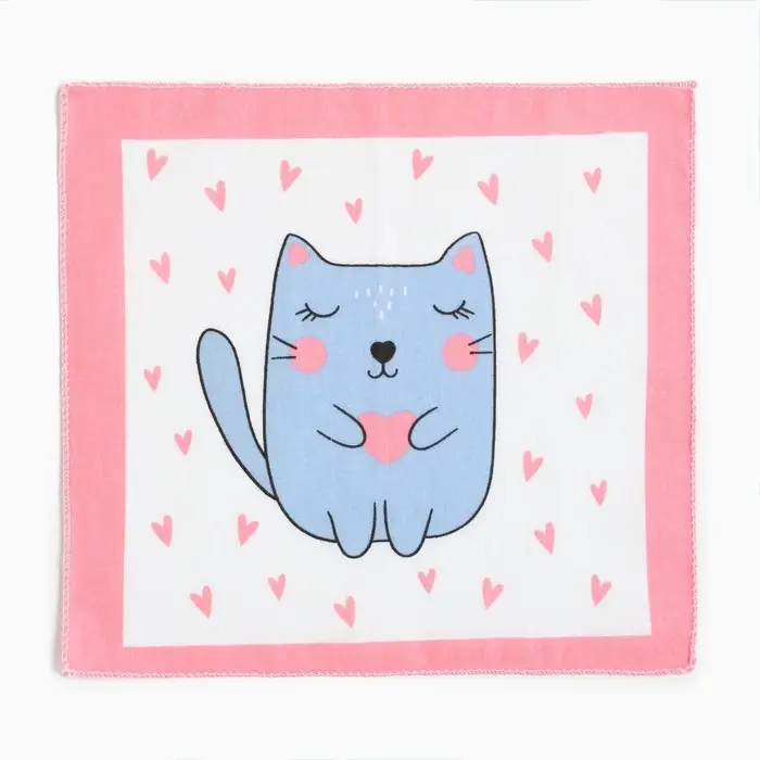 Платки носовые детские &laquo;Крошка Я. Зверята&raquo;, 21&times;21 см, набор 12 шт., хлопок 100%, МИКС