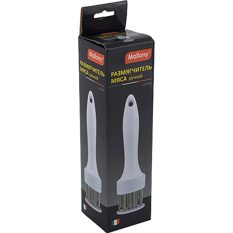 Тендерайзер для мяса ручной CARNE, 19х5 см, пластмасса, нерж сталь