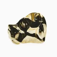 Браслет каркасный "Лава", цвет золото