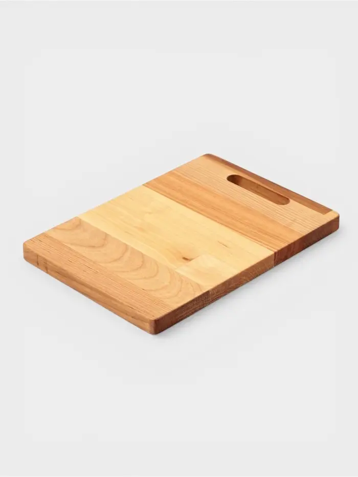 Доска разделочная, пропитана маслом, береза, 25х18х1,8/1,6 см