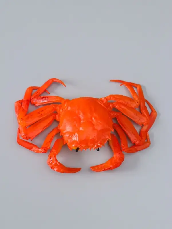 Муляж "Краб" 11х15 см, оранжево-красный