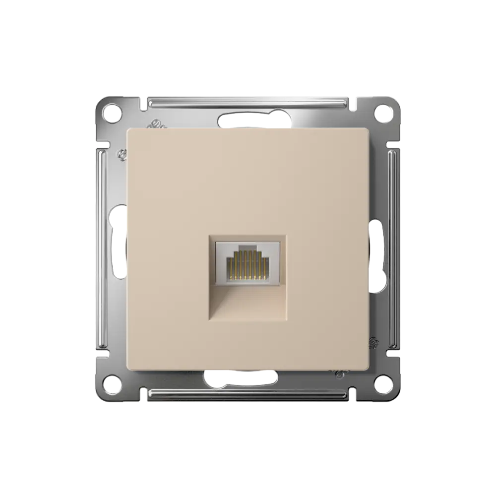 ATLASDESIGN РОЗЕТКА компьютерная RJ45, кат. 5Е, механизм, ПЕСОЧНЫЙ
