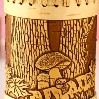 Туес шитый "Осень" , D9 смхH(с хватком)14см, береста Туес шитый "Осень" , D9 смхH(с хватком)14см, береста