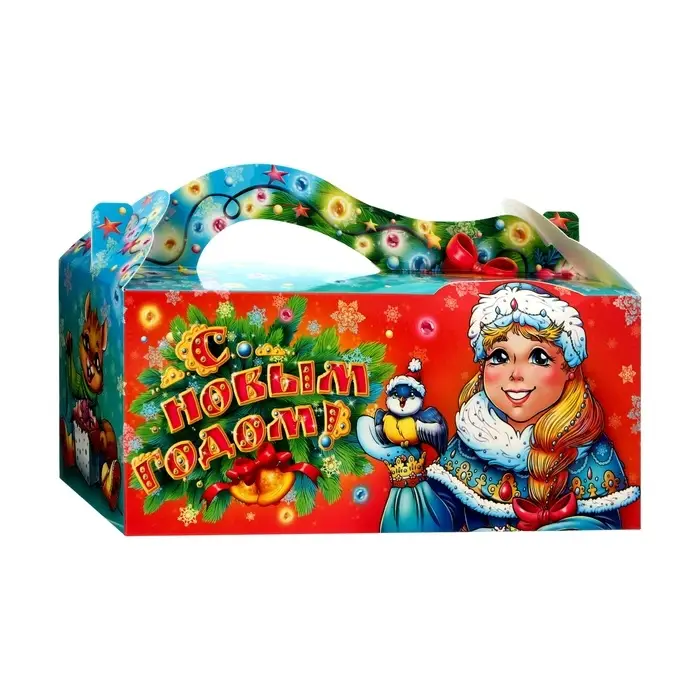 Подарочная новогодняя коробка «Снегурочка»23×10×10 см Подарочная новогодняя коробка «Снегурочка»23×10×10 см