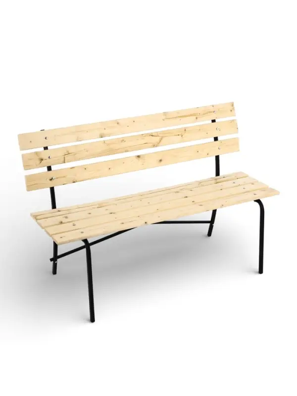 Скамейка деревянная, 140&times;61.5&times;89 см, для дачи и сада