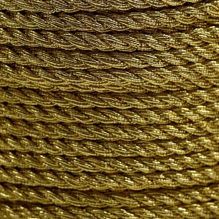 Нить для плетения, d=4 мм, 15&plusmn;1 м, цвет золотой