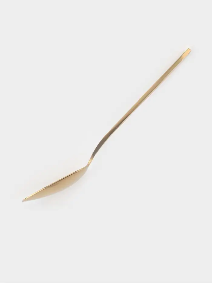 Ложка чайная Magistro &laquo;Олин GOLD&raquo;, длина 16 см, на подвесе, нержавеющая сталь, золотистая