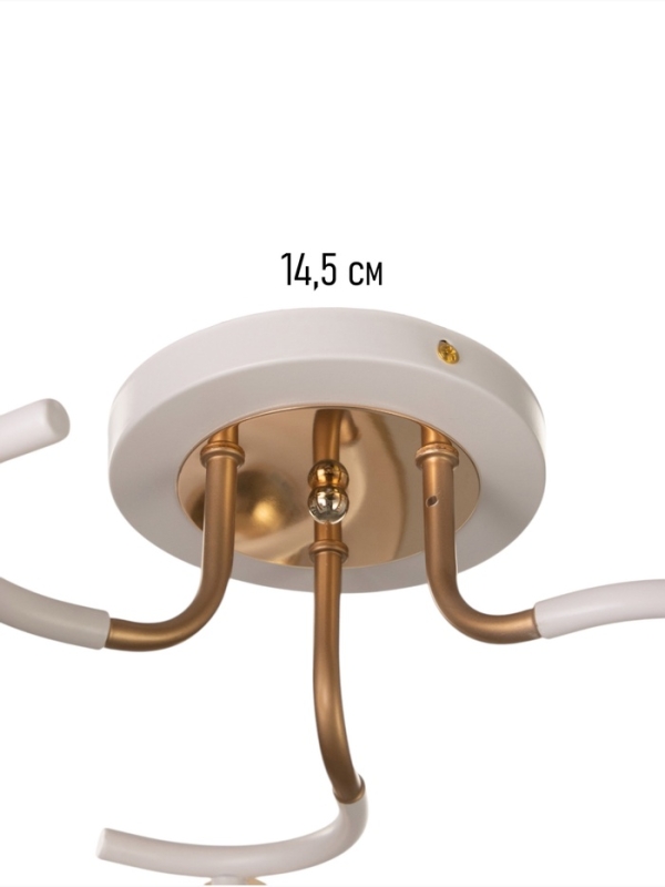 Люстра Люстра "Анден" 3хЕ27 40Вт бело-золотой 51х51х22 см