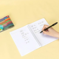 Набор шариковых ручек Deli EQ69-10,иг.нак 0,7,черн.пониж.вязк,10 цвет