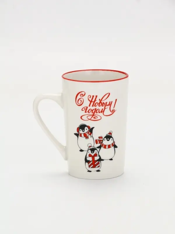Кружка новогодняя керамическая &laquo;С Новым годом!&raquo;, 385 мл, ручная работа