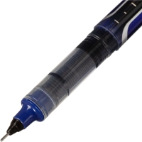 Роллер Deli EQ657-BL,иг.нак0,5,мет.клип,кругл.корп,синие черн