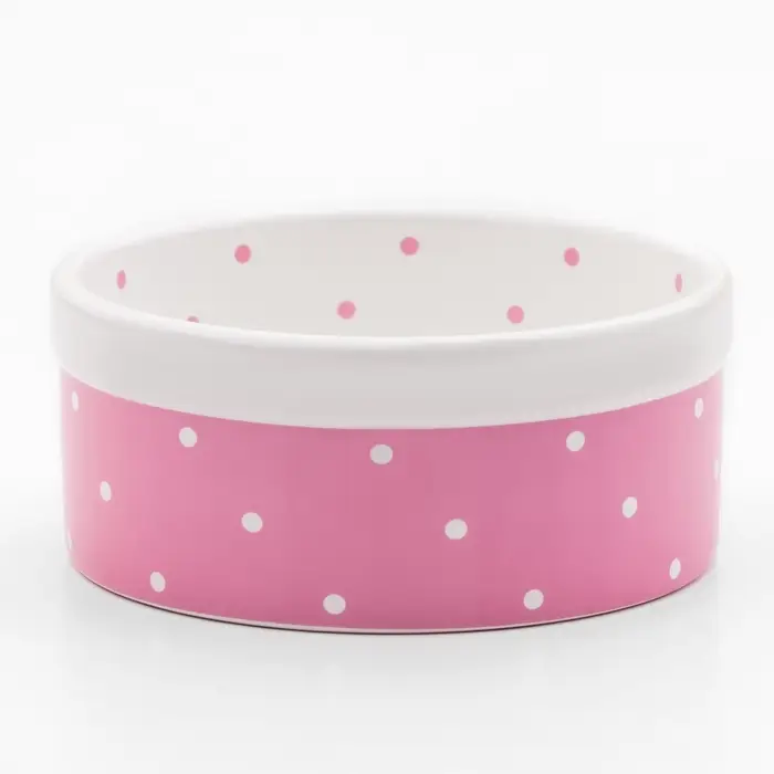 Миска Princess, 400 мл, 13&times;5.5 см, керамика, розовая