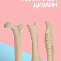 Ручка-прикол Calligrata &laquo;Кость&raquo;, синий стержень, шариковая, МИКС