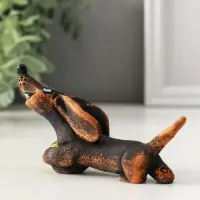 Фигурка полистоун &laquo;Такса с мячом&raquo;, 4.5&times;9&times;4.3 см