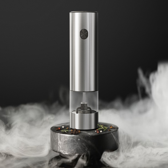 Мельница электрическая Windigo WGM- 02, гравитационная, 25 Вт,70 мл, металл Мельница электрическая Windigo WGM- 02, гравитационная, 25 Вт,70 мл, металл