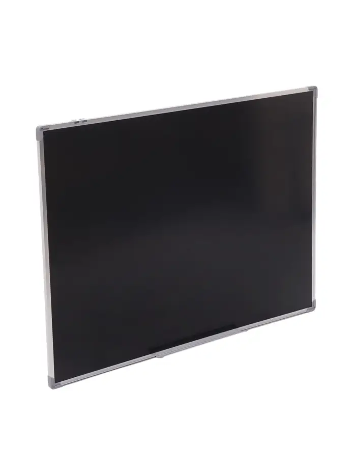Доска магнитно-маркерная Calligrata, 90&times;120 см, черная, с полочкой, в алюминиевой рамке
