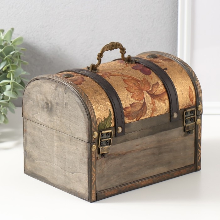 Шкатулка сундук дерево  Шкатулка сундук дерево "Джианна" 20х15х15,5 см