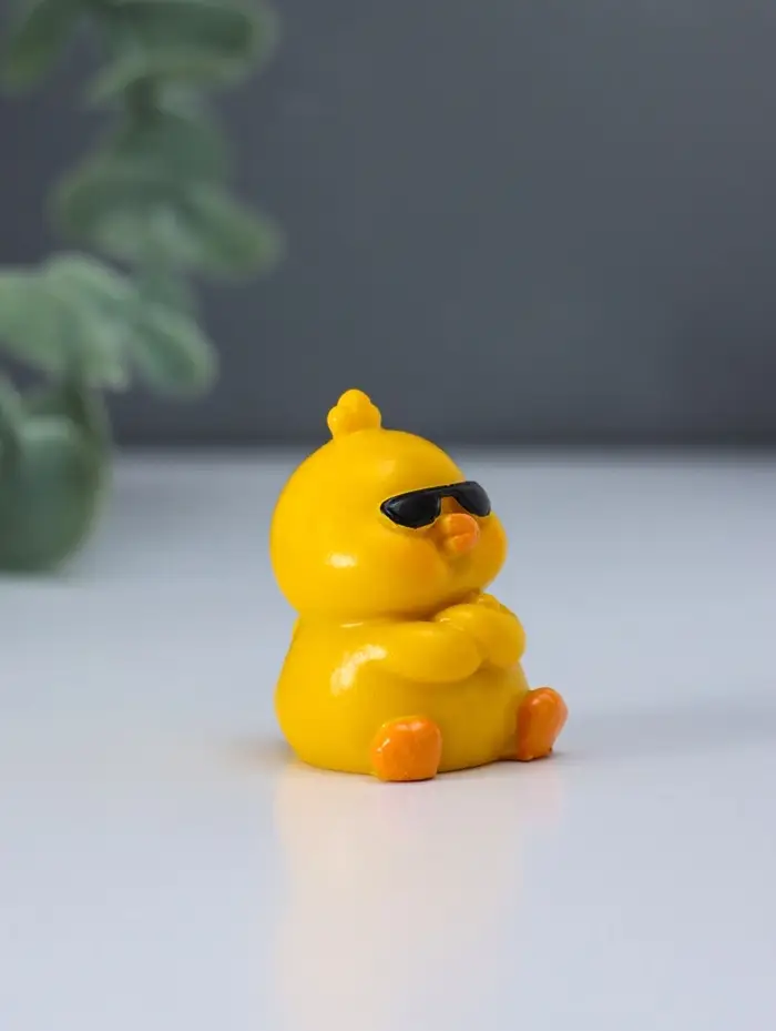 Сувенир полистоун "Весёлые цыплята" набор 5 шт 2,8х3х4 см