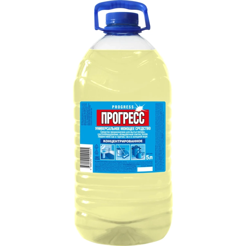 Универсальное чистящее средство ПРОГРЕСС 5л ПЭТ Бутылка