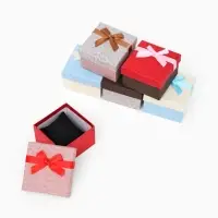 Набор коробочек подарочных 6 шт. под часы &laquo;Структура&raquo;, 8,5&times;8,5 см, цвет МИКС