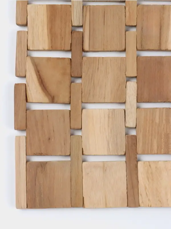 Коврик из тикового дерева, 40&times;30&times;0.7 см