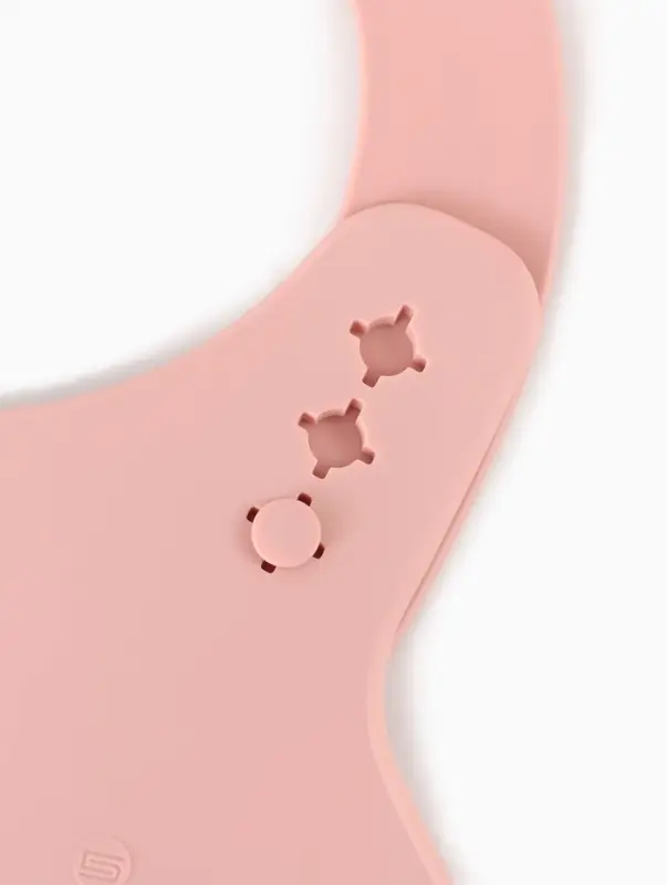 Нагрудник детский, светло-розовый