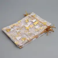 Набор мешков «С Новым счастьем!», органза, 10 шт, 16 х 24 см Набор мешков «С Новым счастьем!», органза, 10 шт, 16 х 24 см