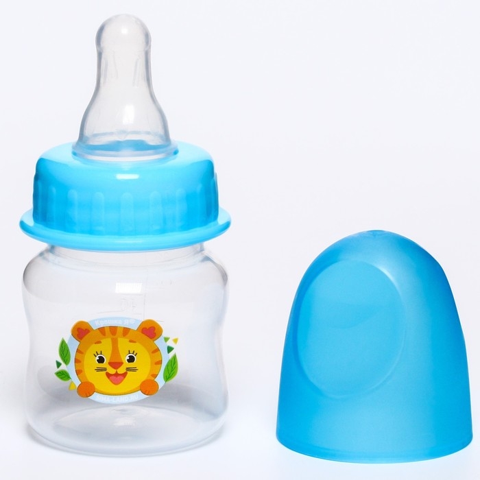 Бутылочка для кормления «Тигренок», классическое горло, 60 мл., от 0 мес., цвет МИКС Бутылочка для кормления «Тигренок», классическое горло, 60 мл., от 0 мес., цвет МИКС