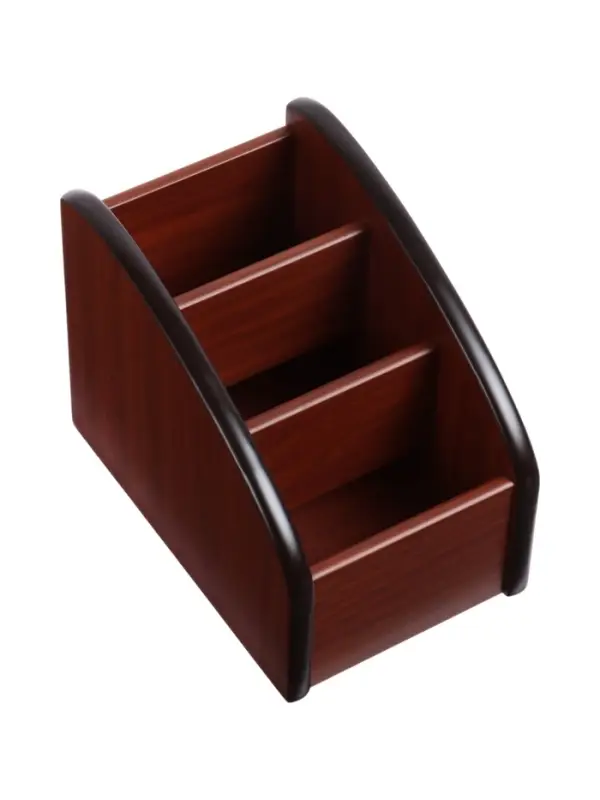 Органайзер 3 секции, серия Орех с кантом темным, 10&times;15.5 см