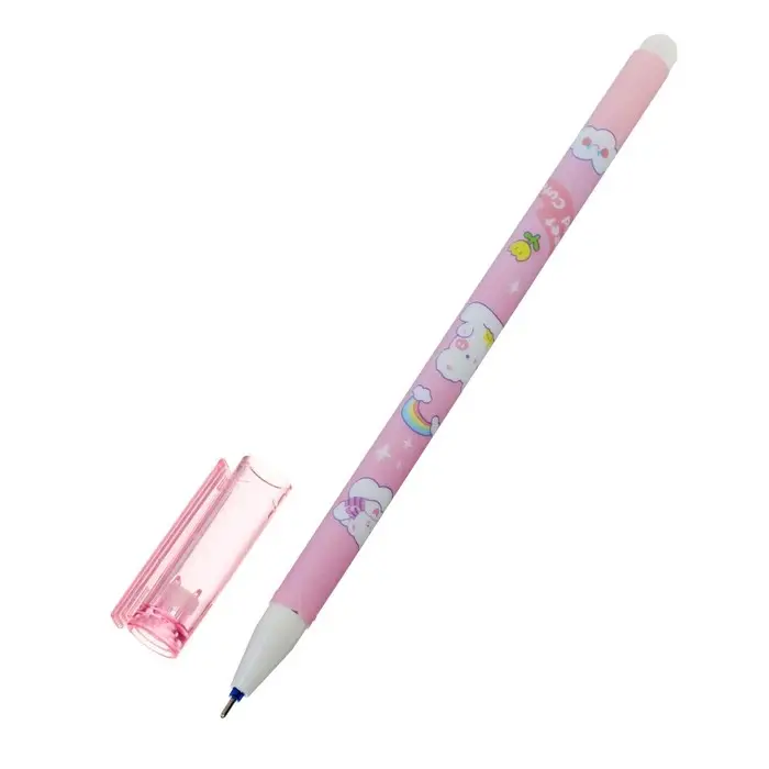 Ручка гелевая со стираемыми чернилами, стержень синий 0.5 мм, корпус с рисунком, МИКС Ручка гелевая со стираемыми чернилами, стержень синий 0.5 мм, корпус с рисунком, МИКС