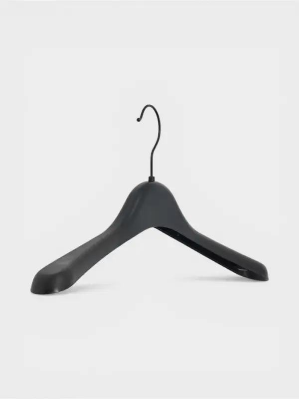 Плечики - вешалка для одежды Доляна, размер 40-44, широкие плечи, чёрные