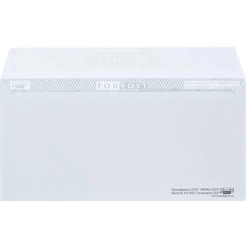 Конверт Куда-Кому E65 стрип ForPost 110х220 1000шт/кор 1804