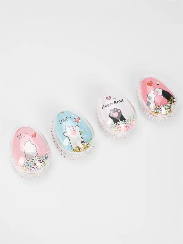 Расчёска - шейкер &laquo;Лапки&raquo;, 5.5&times;9(&plusmn;1) см, МИКС