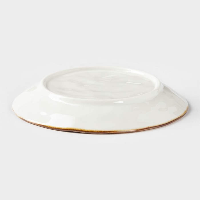 Тарелка керамическая пирожковая «Море», d=15 см, цвет синий Тарелка керамическая пирожковая «Море», d=15 см, цвет синий