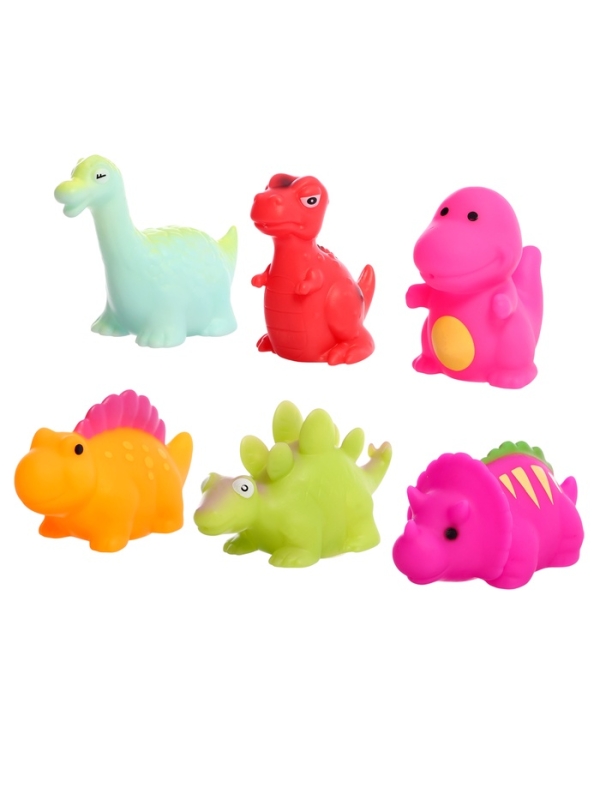 Игровой набор для купания «Супер Дино», 7 игрушек в наборе, световые эффекты Игровой набор для купания «Супер Дино», 7 игрушек в наборе, световые эффекты