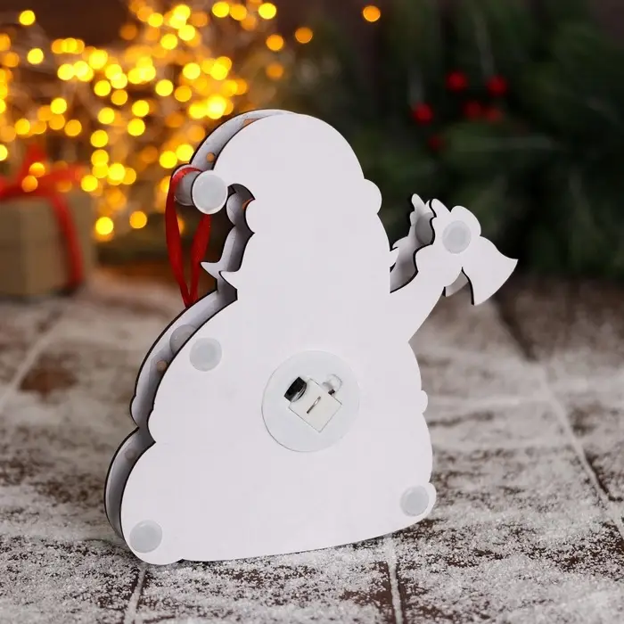 Ёлочная игрушка &laquo;Дед Мороз с колокольчиком и мешком&raquo; 16&times;17 см