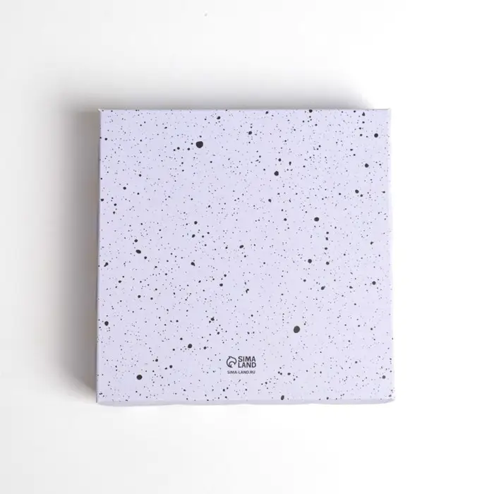 Коробка для печенья, кондитерская упаковка с PVC крышкой, &laquo;Грозди&raquo;, 13 х 13 х 3 см