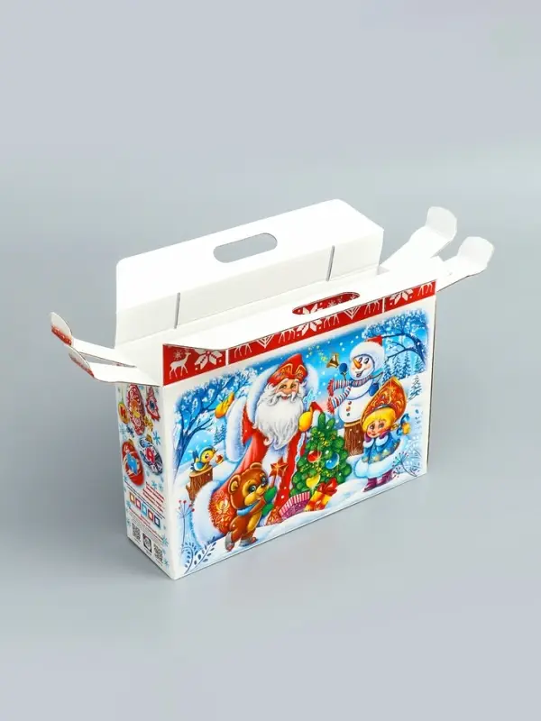 Подарочная новогодняя коробка &laquo;Новогодняя елка&raquo;, 31&times;6.5&times;21.5 см